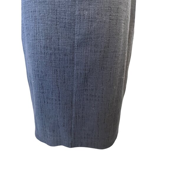 2/$30 Madewell Small Texture & Thread Navy Sleeveless Dress Tie Waist - Picture 12 of 15